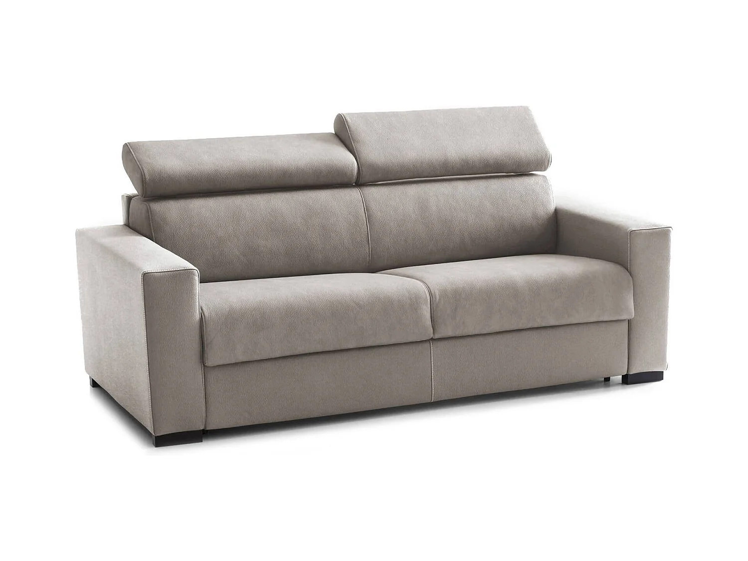 Canapé lit 2 places Daanda Gris tourterelle 200x95h85 cm