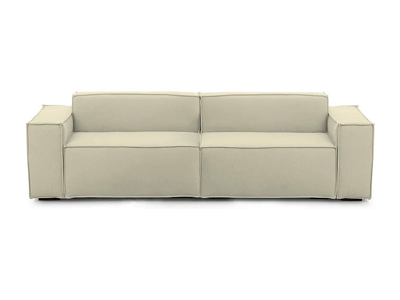Talamo Italia - Divano fisso 3 posti Argo, Cm 260x95h70, Beige
