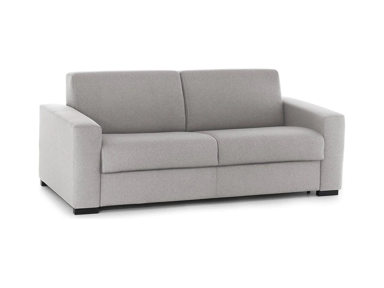 Canapé fixe Dgrabb, canapé 3 places, 100% Made in Italy, Canapé de salon, en tissu rembourré, avec accoudoirs fins, 200x95h90 cm, Gris