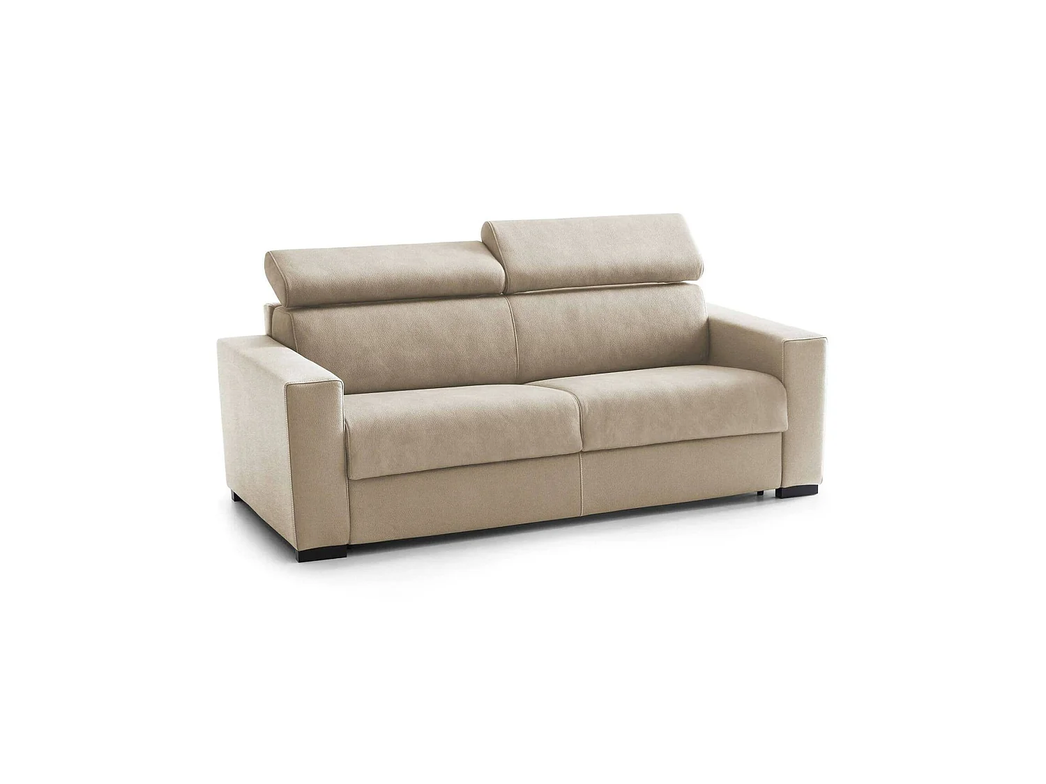 Canapé 2 places en tissu beige TALAMO
