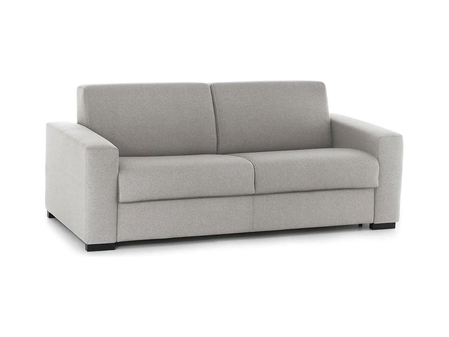 Canapé fixe Dmarchi, Grand canapé 2 places, 100% Made in Italy, Canapé de salon en tissu rembourré, avec accoudoirs standards, 200x95h90 cm, Gris