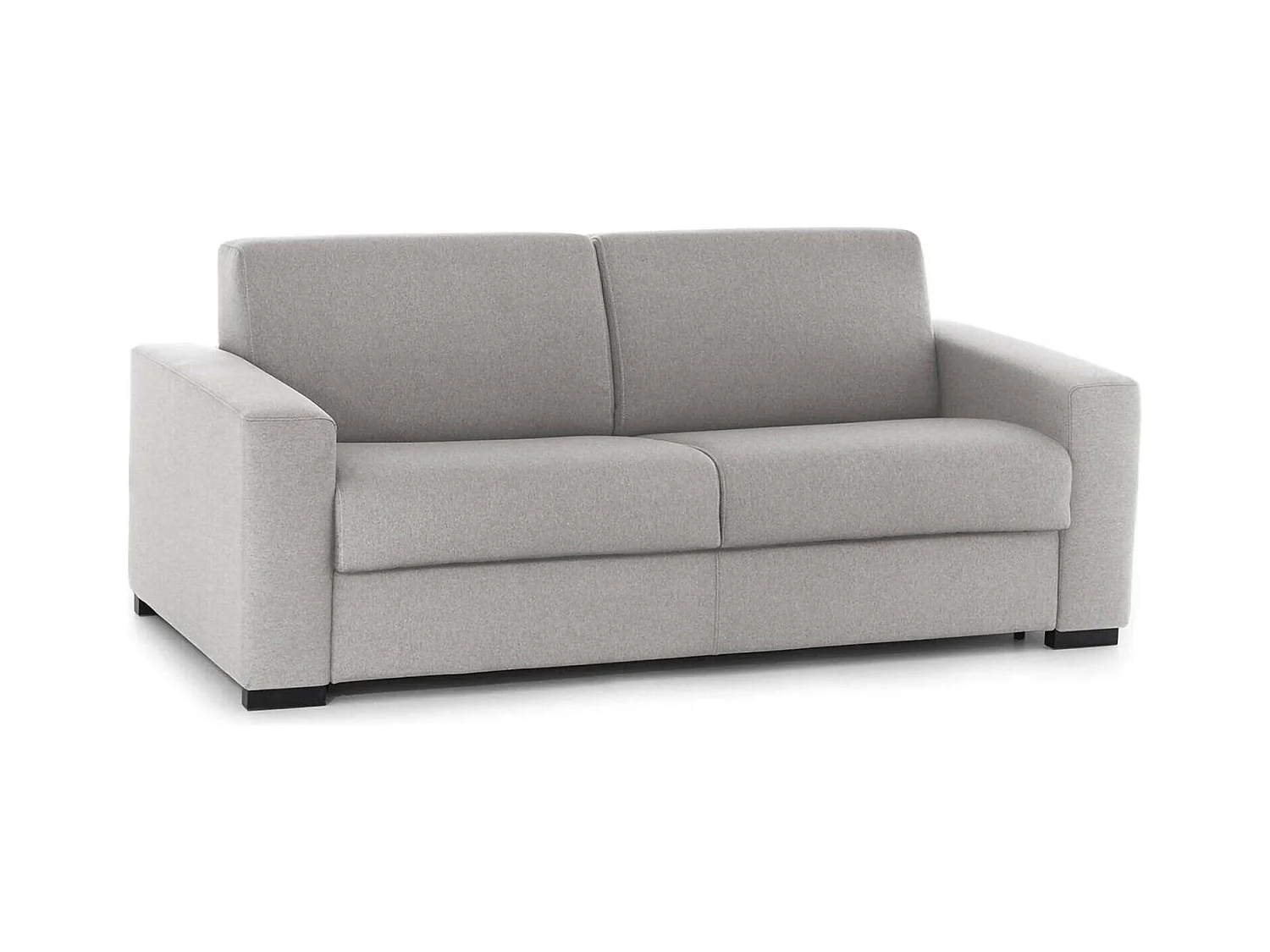 Canapé fixe Dgunte, Grand canapé 2 places, 100% Made in Italy, Canapé de salon, en tissu rembourré, avec accoudoirs fins, 180x95h90 cm, Gris