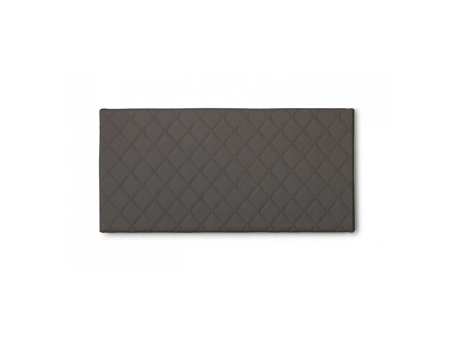 Lit queen size Dbernab, tête de lit murale en éco-cuir, 100% Made in Italy, convient pour un lit queen size, 130x60 cm, gris tourterelle