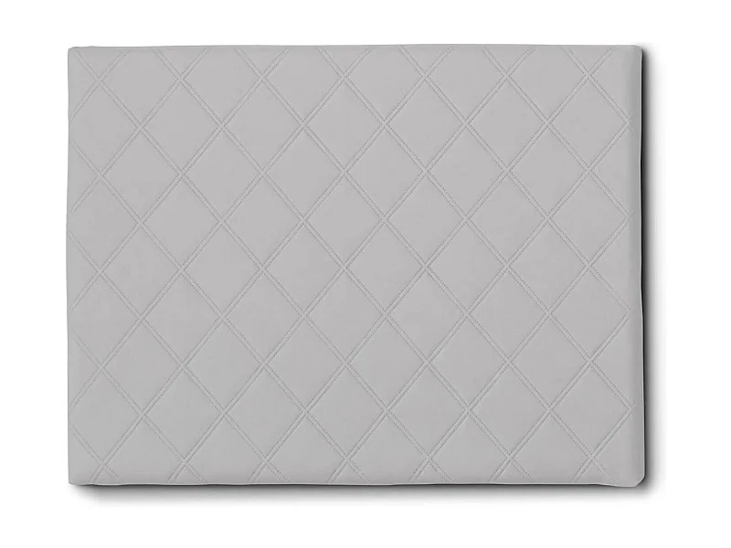 Bettkopfteil Dbeukem, Kopfteil aus Kunstleder an der Wand, 100% Made in Italy, geeignet für Einzelbett, Cm 90x60, Weiß