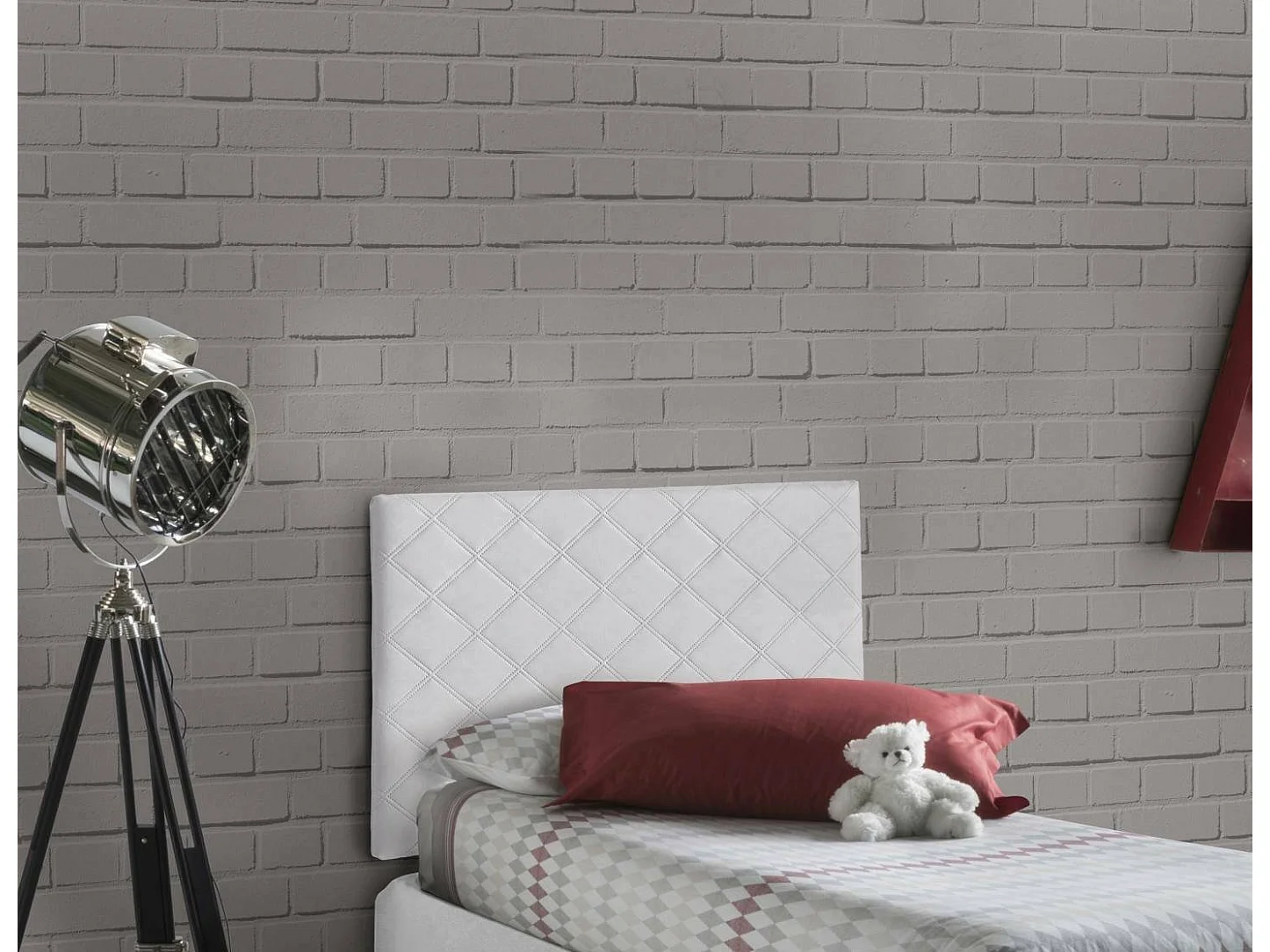 Talamo Italia - Letto singolo Arak, Cm 90x60, Bianco