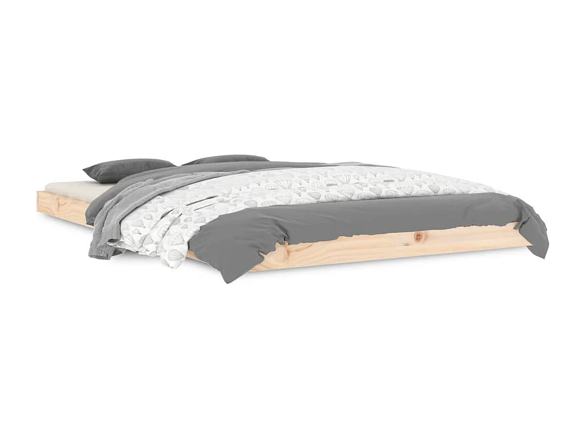 Letto senza Materasso 120x190 cm in Legno Massello di Pino