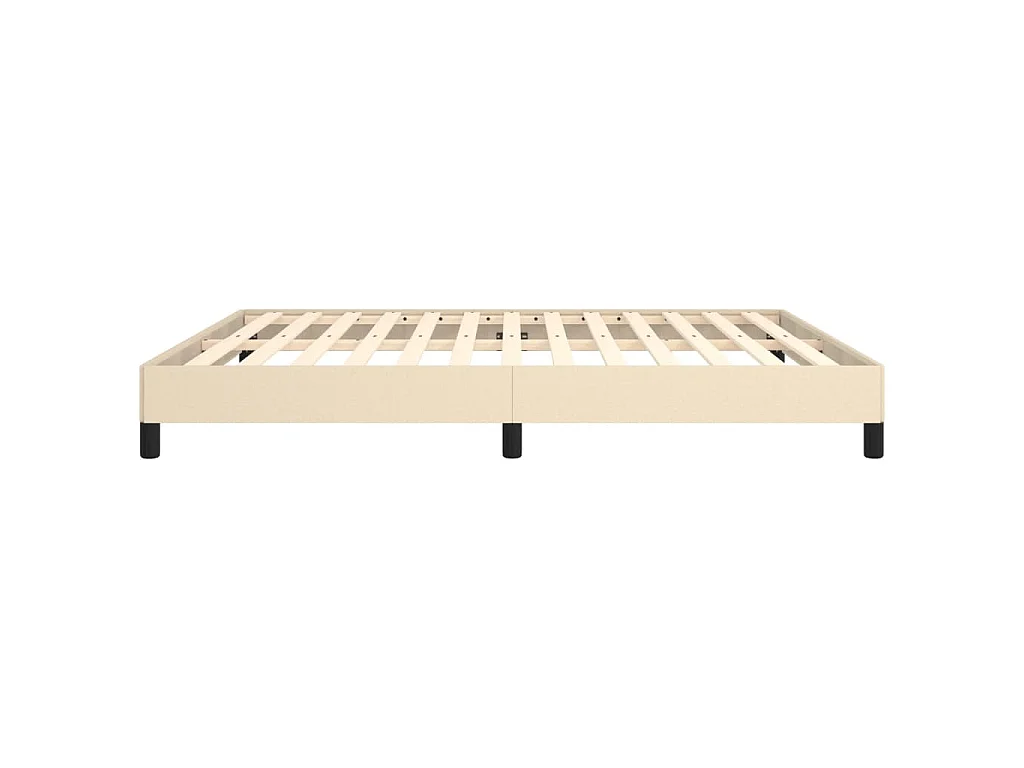 Bedframe zonder matras stof crèmekleurig 180x200 cm