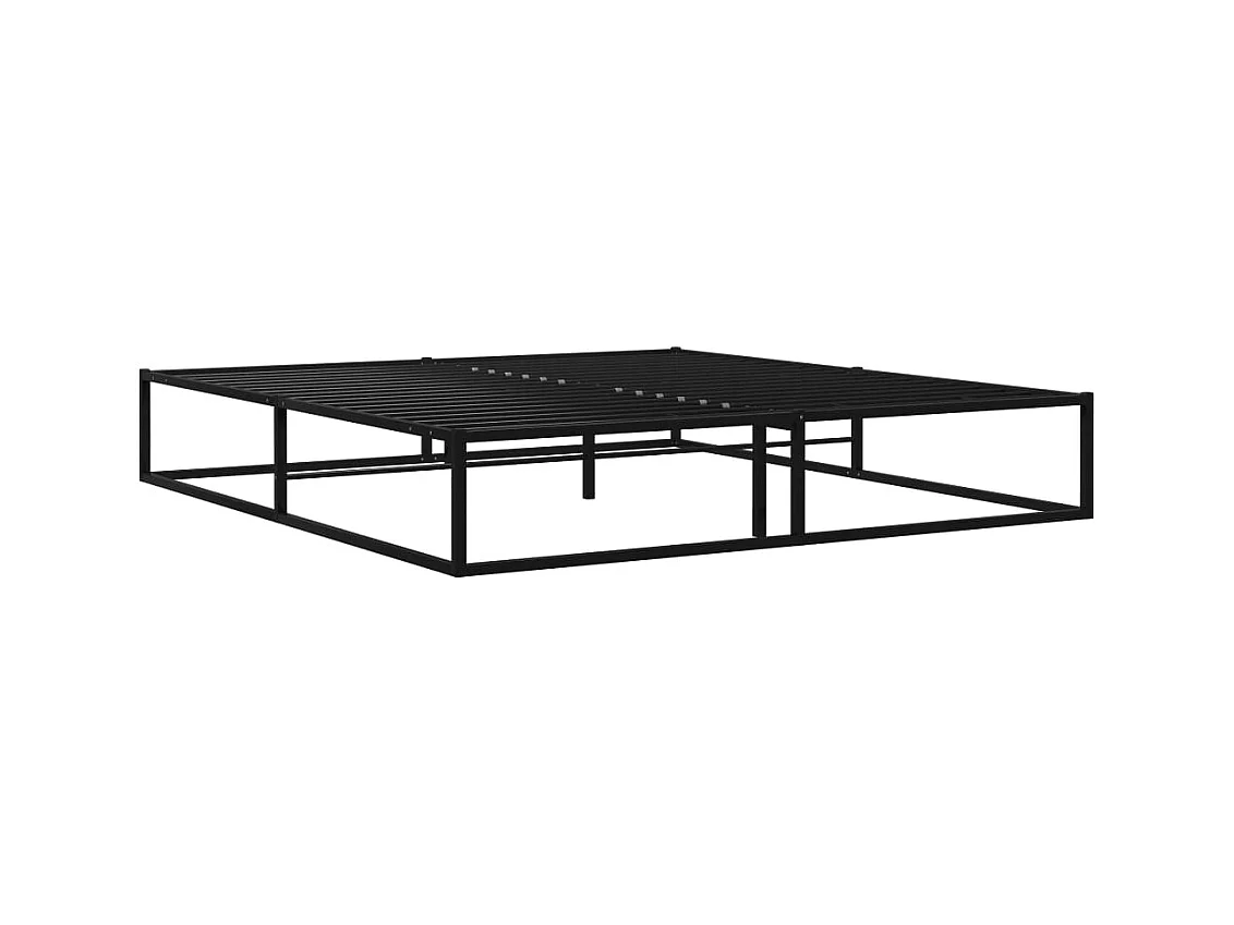 Bedframe metaal zwart 160x200 cm