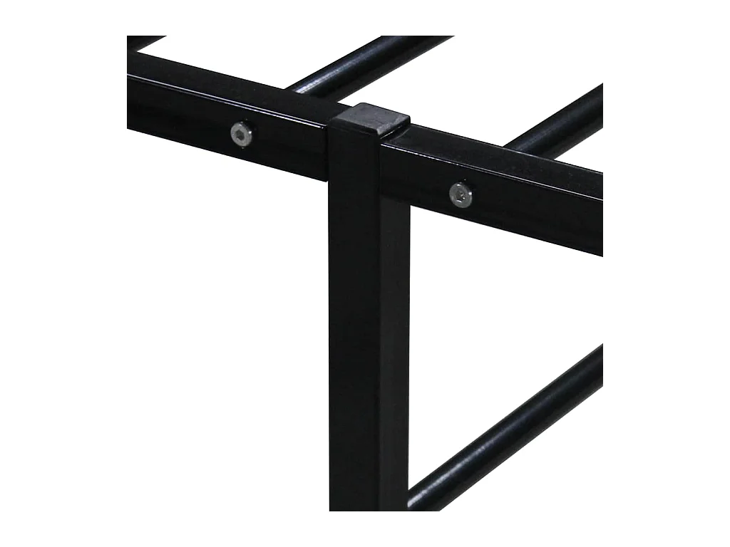 Bedframe metaal zwart 160x200 cm