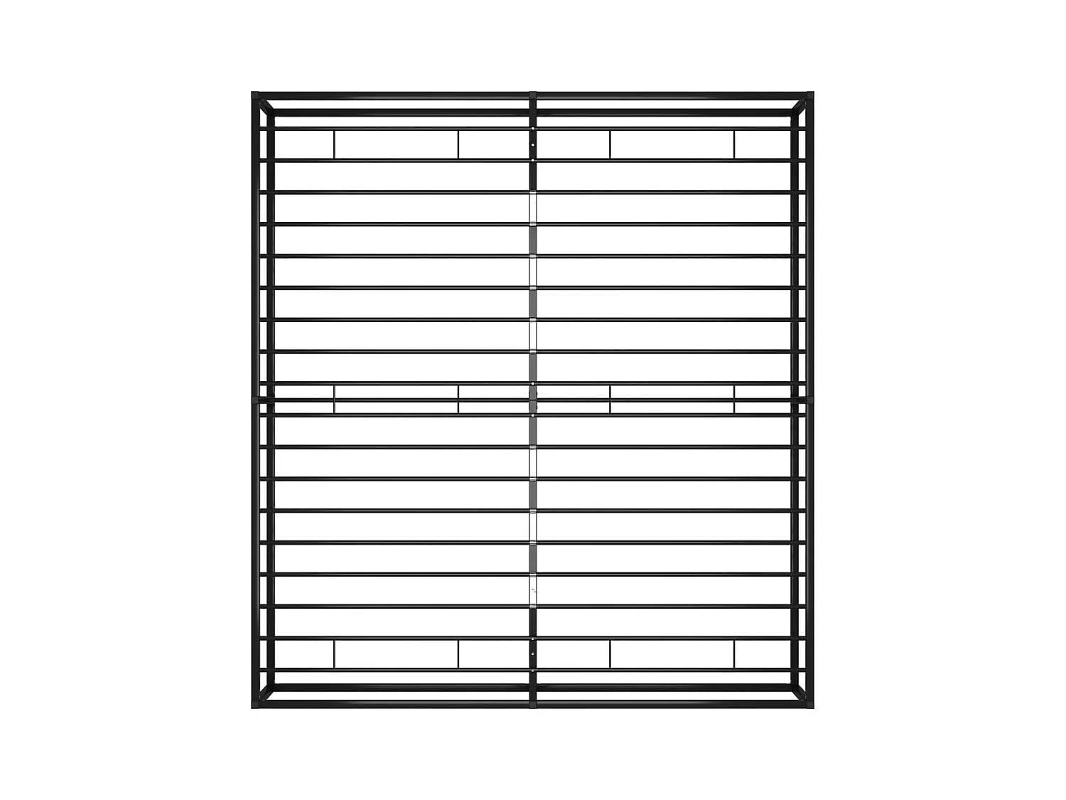 Bedframe metaal zwart 160x200 cm