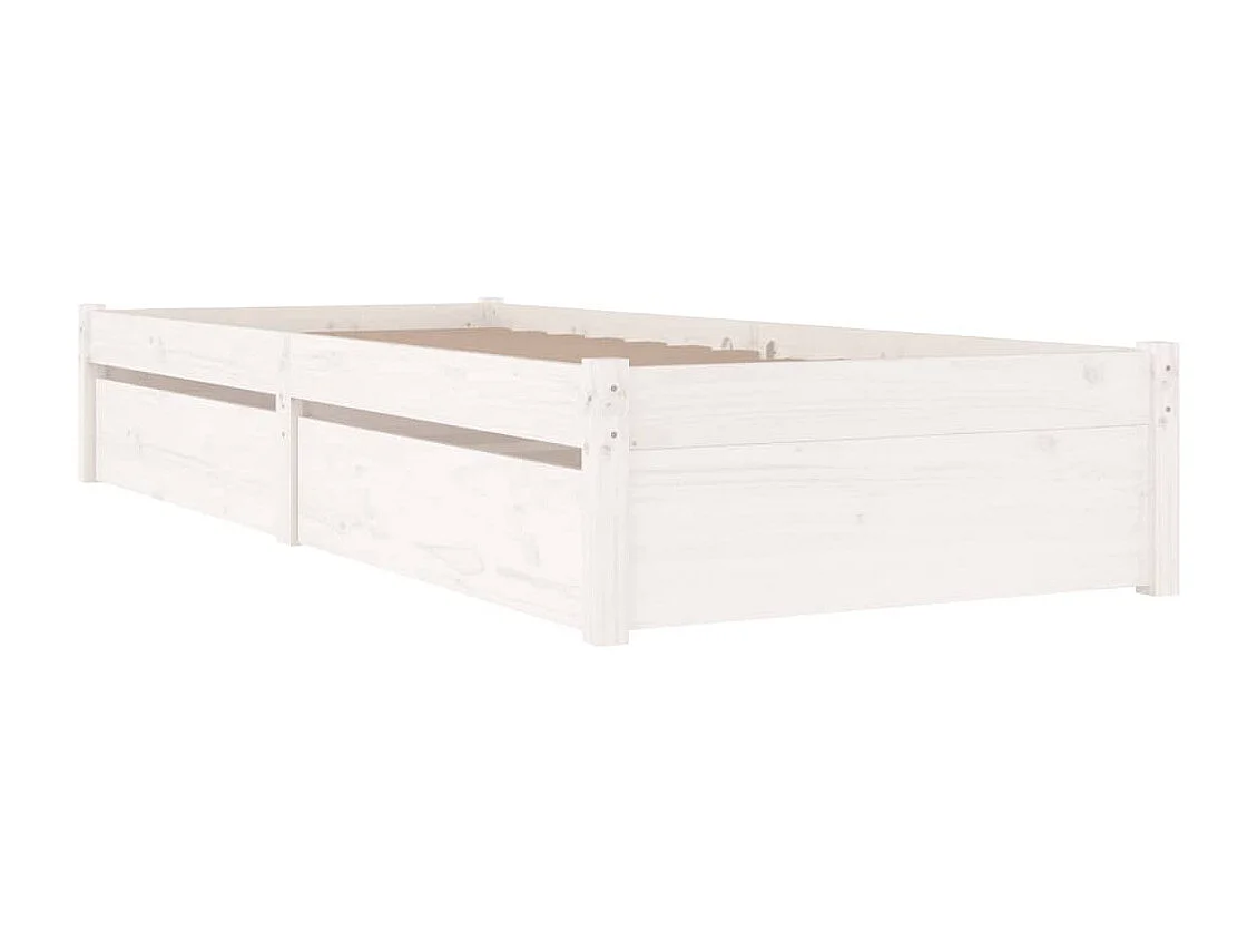 Giroletto con Cassetti Bianco 100x200 cm