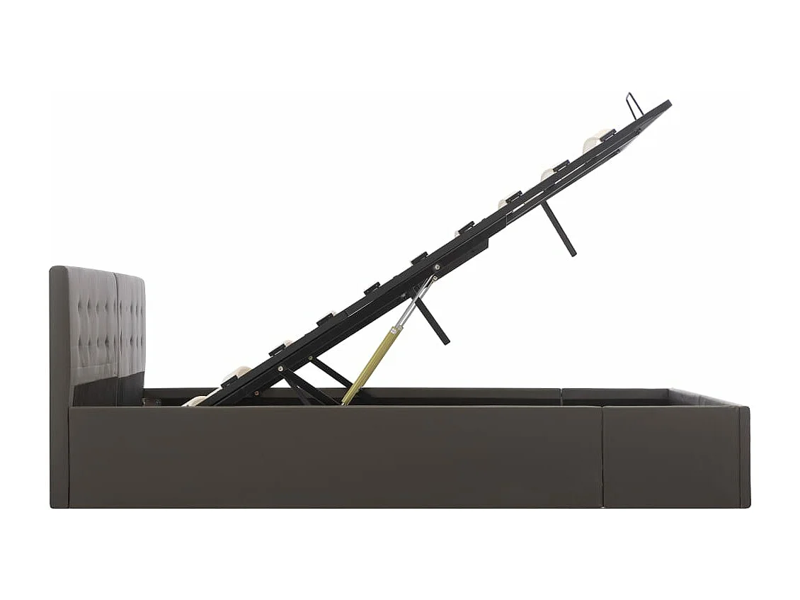 Cadre de lit avec rangement hydraulique Similicuir 180x200 cm