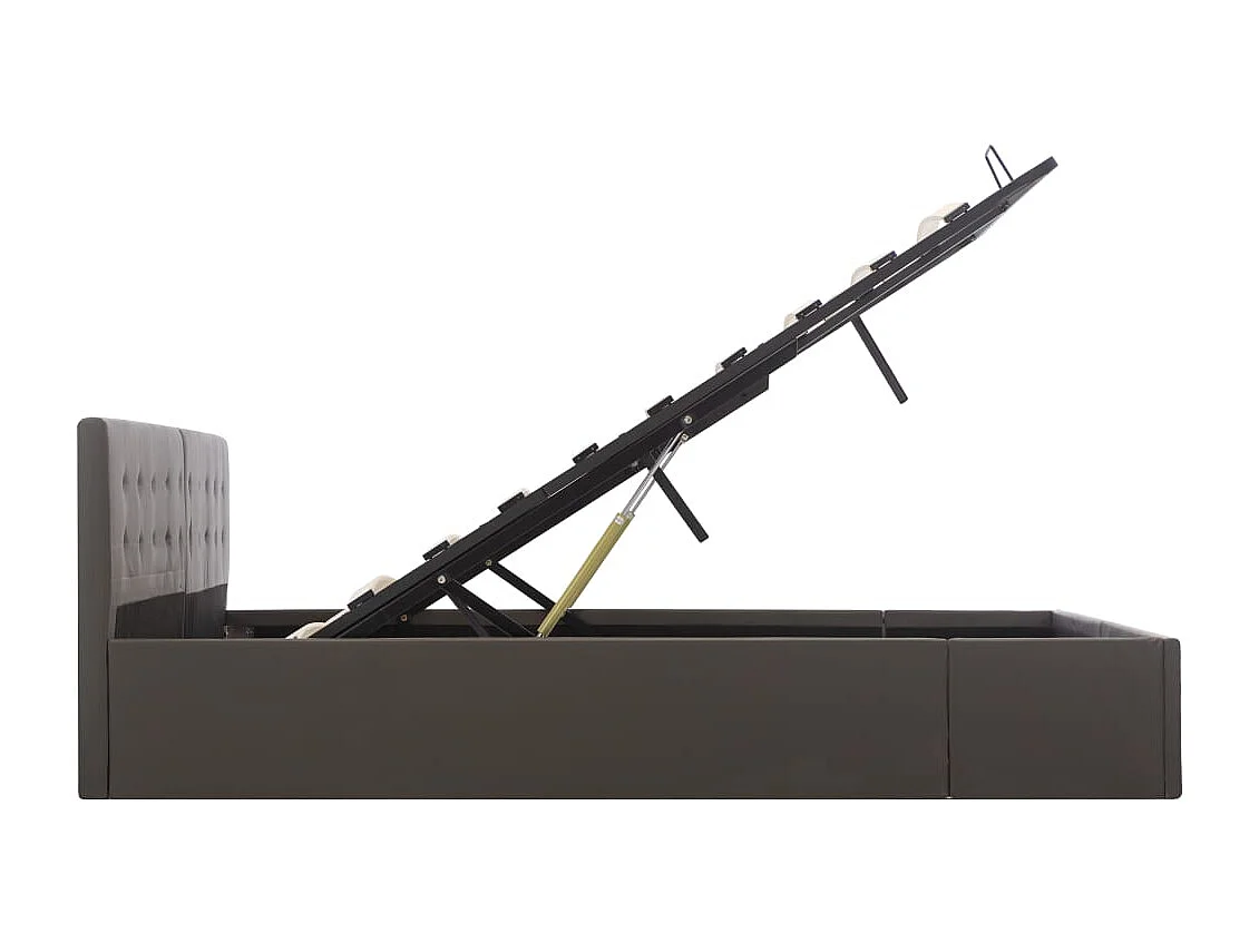 Cadre de lit avec rangement hydraulique Similicuir 180x200 cm