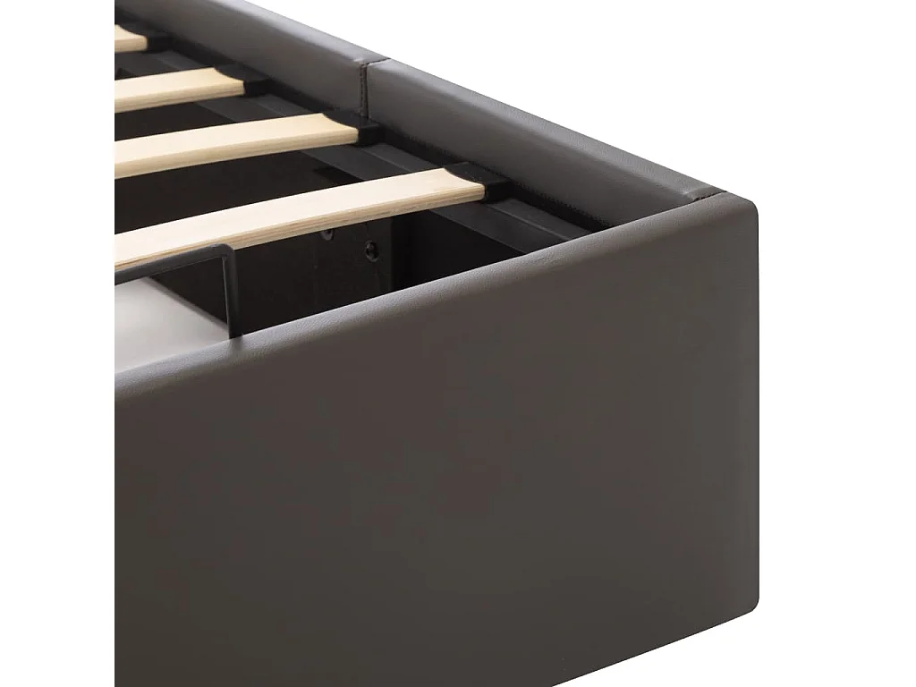 Cadre de lit avec rangement hydraulique Similicuir 180x200 cm