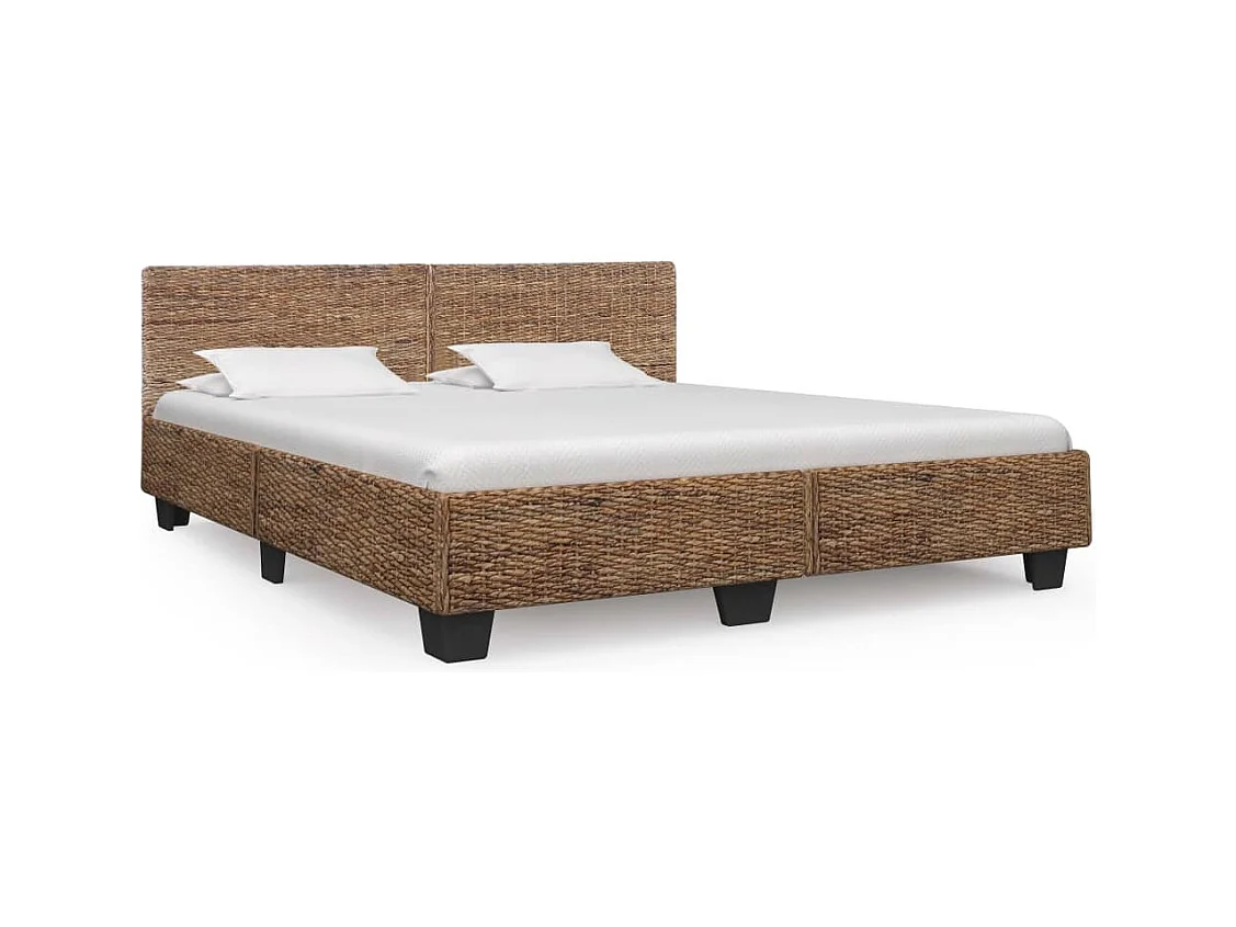 Cadre de lit Rotin naturel 180x200 cm