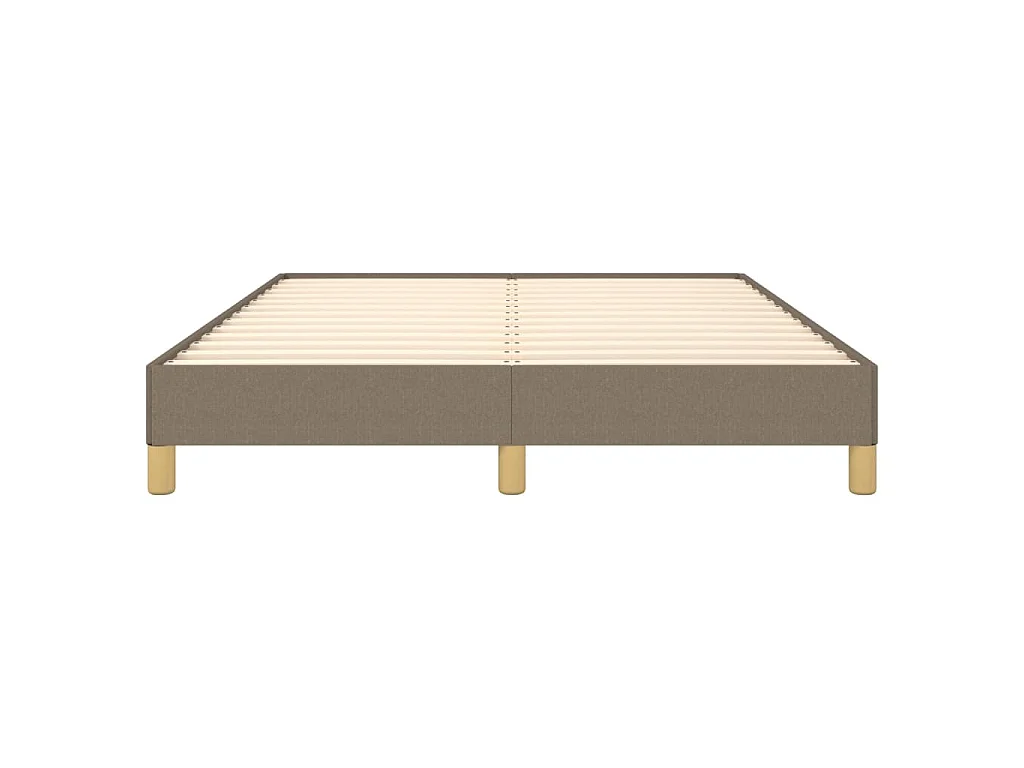 Cadre de lit sans matelas taupe 160x200 cm tissu