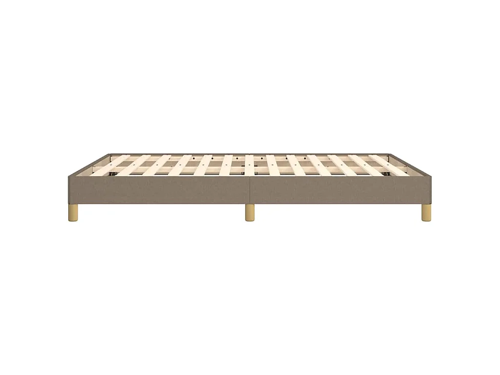 Cadre de lit sans matelas taupe 160x200 cm tissu