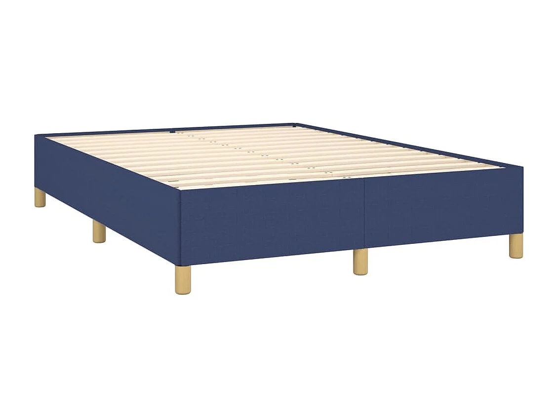 Bedframe zonder matras stof blauw 140x190 cm