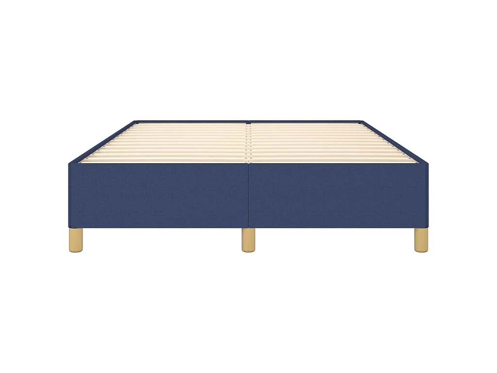 Bettgestell ohne Matratze Blau 140x190 cm Stoff