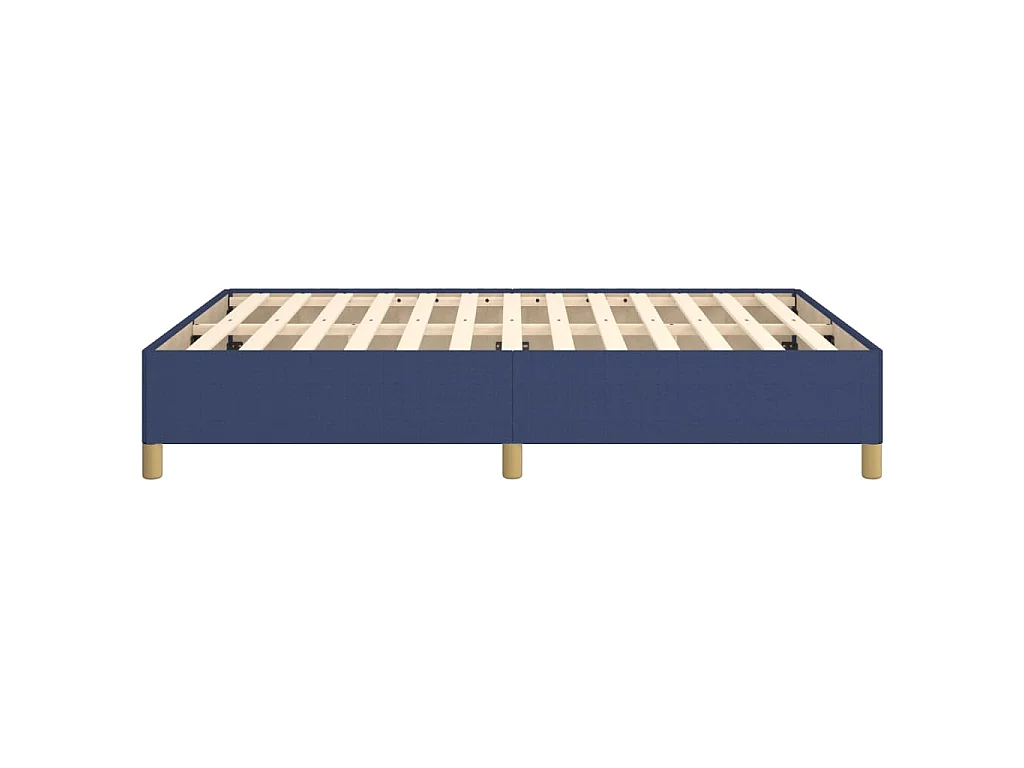 Bettgestell ohne Matratze Blau 140x190 cm Stoff