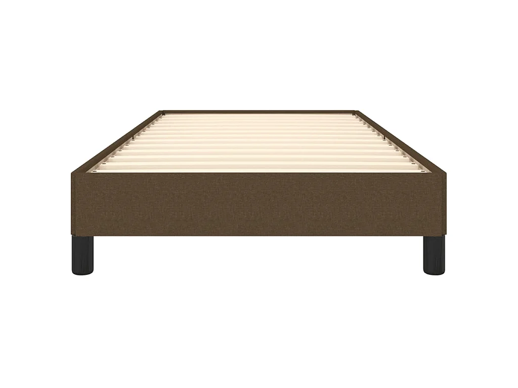 Giroletto senza Materasso Marrone Scuro 100x200 cm Tessuto