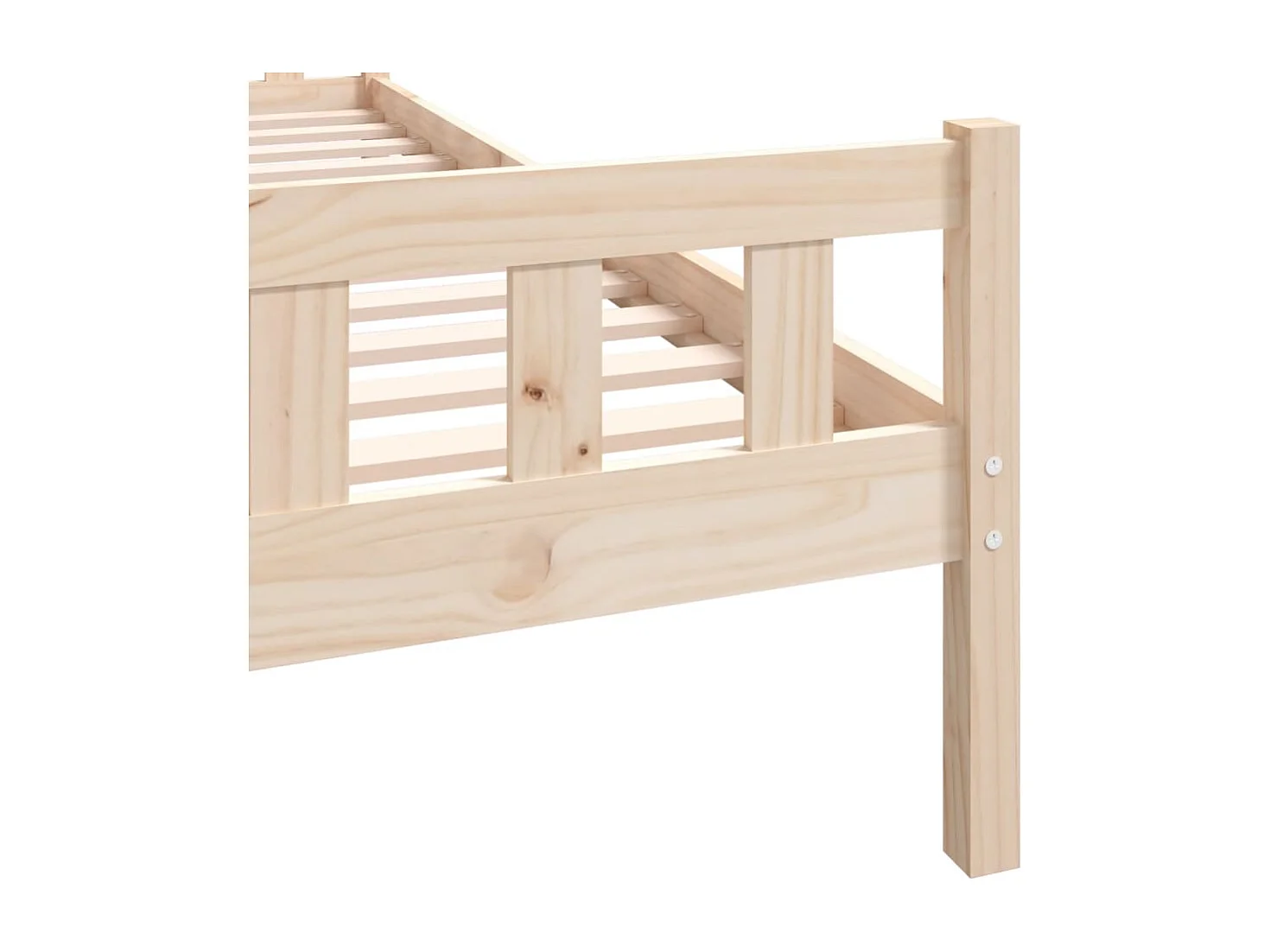 Cadre de lit sans matelas bois massif