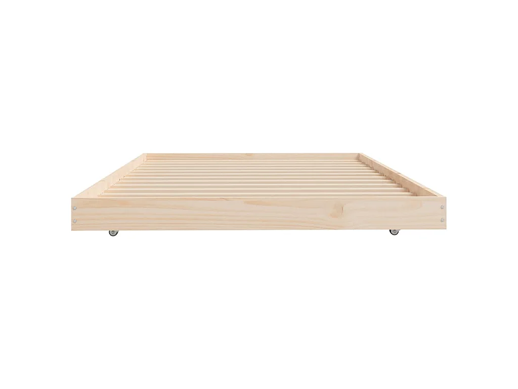 Cadre de lit sans matelas 90x200 cm bois de pin massif