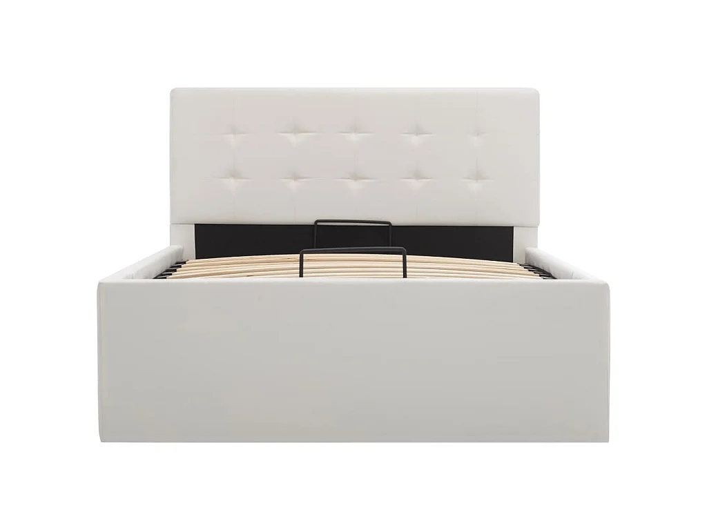 Giroletto con Contenitore Idraulico Bianco Similpelle 100x200cm