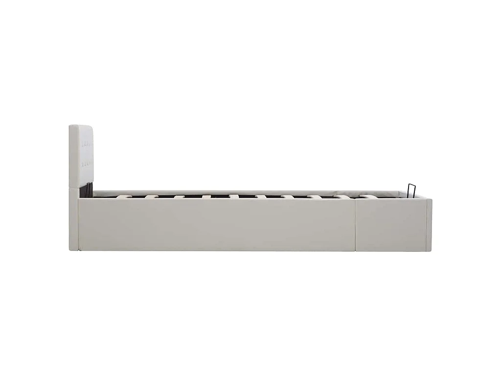 Giroletto con Contenitore Idraulico Bianco Similpelle 100x200cm