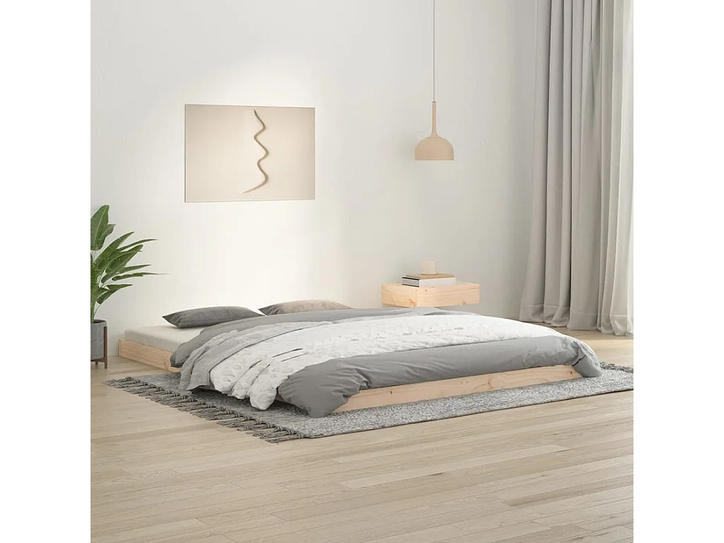 Bedframe massief grenenhout 150x200 cm
