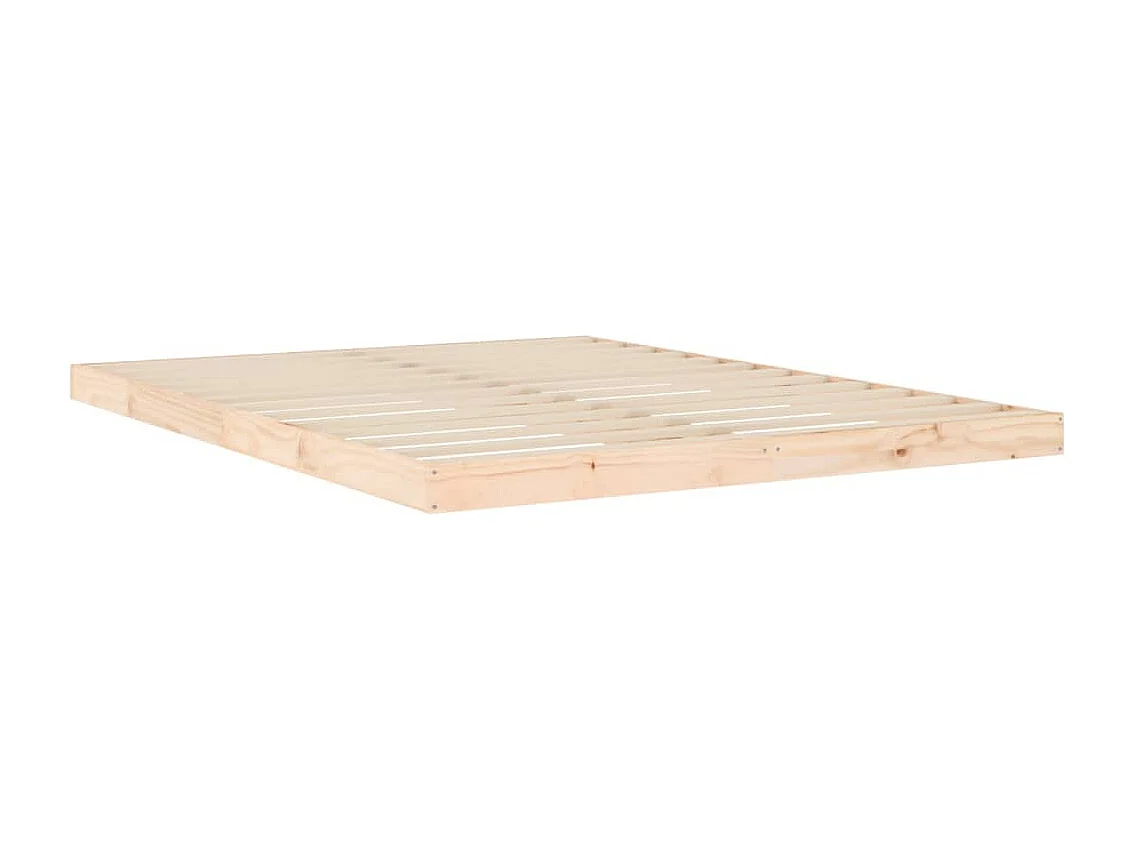Cadre de lit sans matelas 150x200 cm bois massif de pin