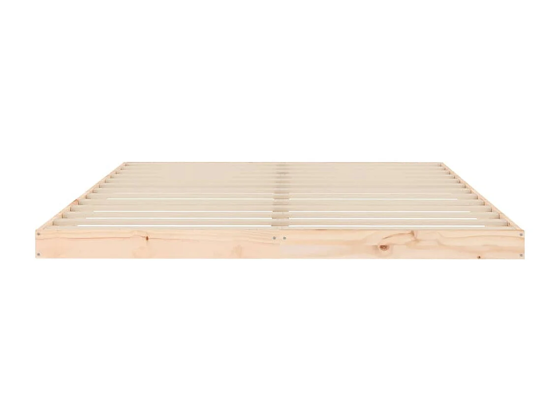 Cadre de lit sans matelas 150x200 cm bois massif de pin