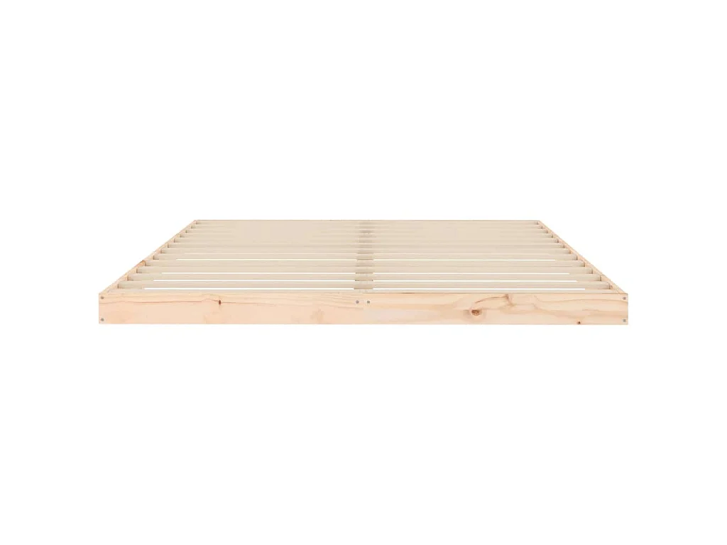 Cadre de lit sans matelas 150x200 cm bois massif de pin