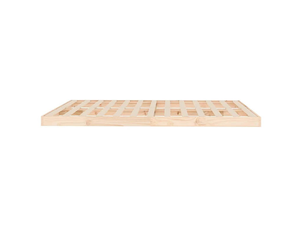 Cadre de lit sans matelas 150x200 cm bois massif de pin