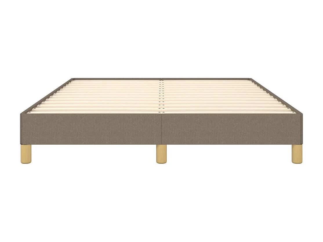 Bedframe zonder matras stof taupe 140x190 cm