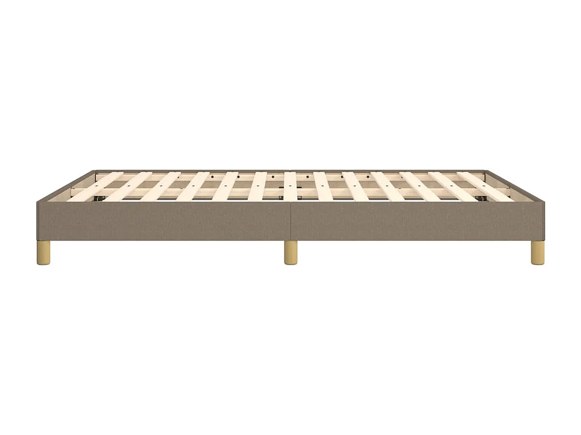 Bedframe zonder matras stof taupe 140x190 cm