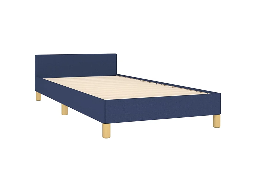 Giroletto senza Materasso Blu 90x190 cm in Tessuto