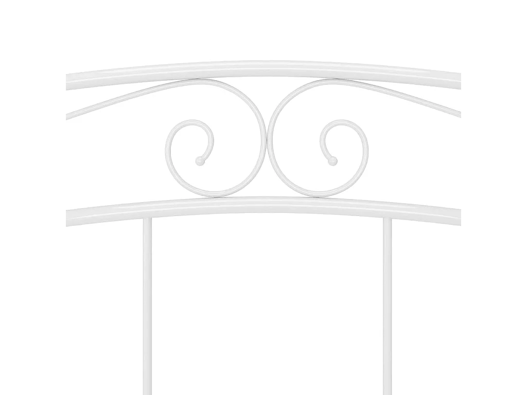 Cadre de lit Blanc Métal 180x200 cm