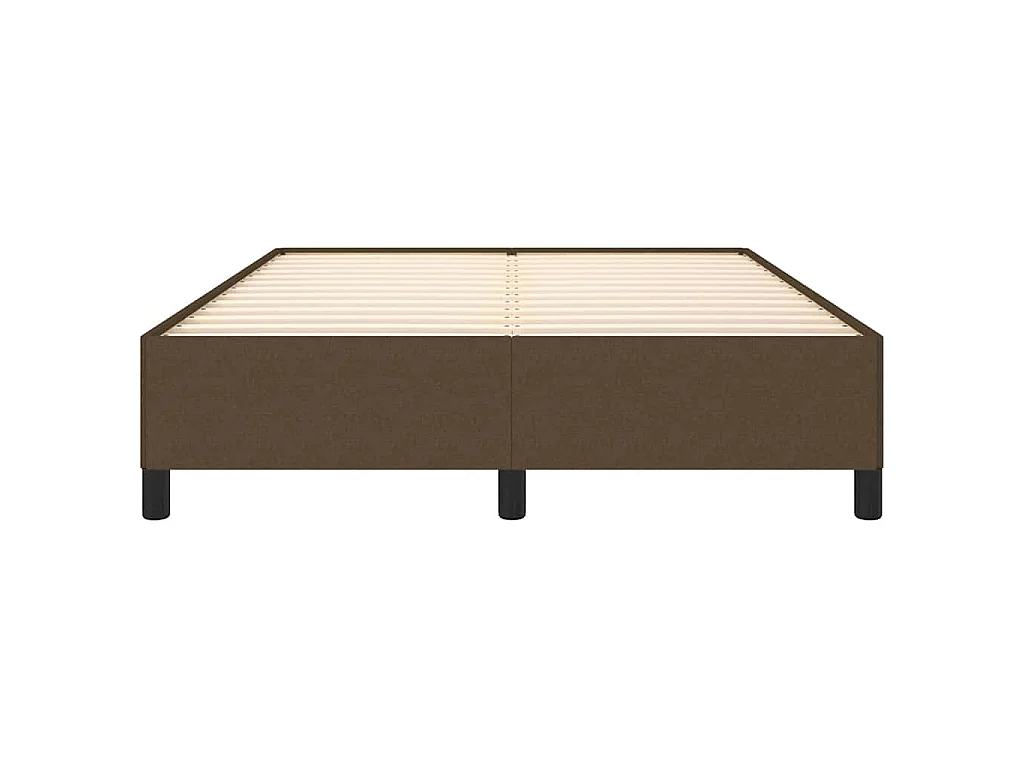 Giroletto senza Materasso Marrone Scuro 140x190 cm Tessuto