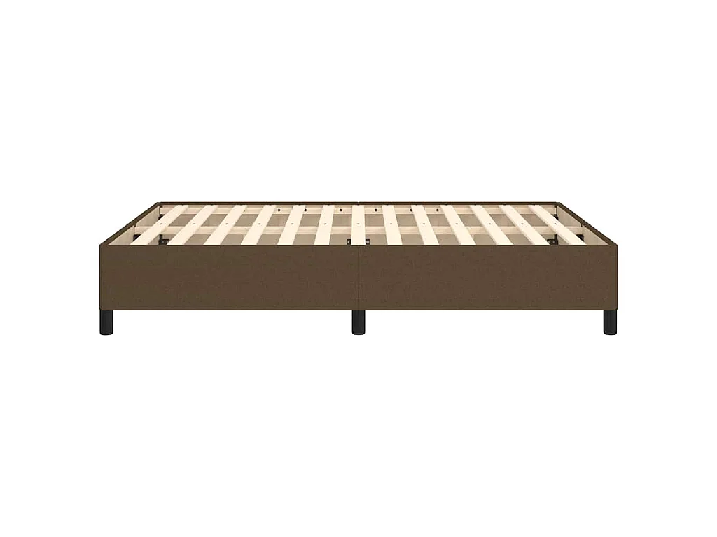 Giroletto senza Materasso Marrone Scuro 140x190 cm Tessuto