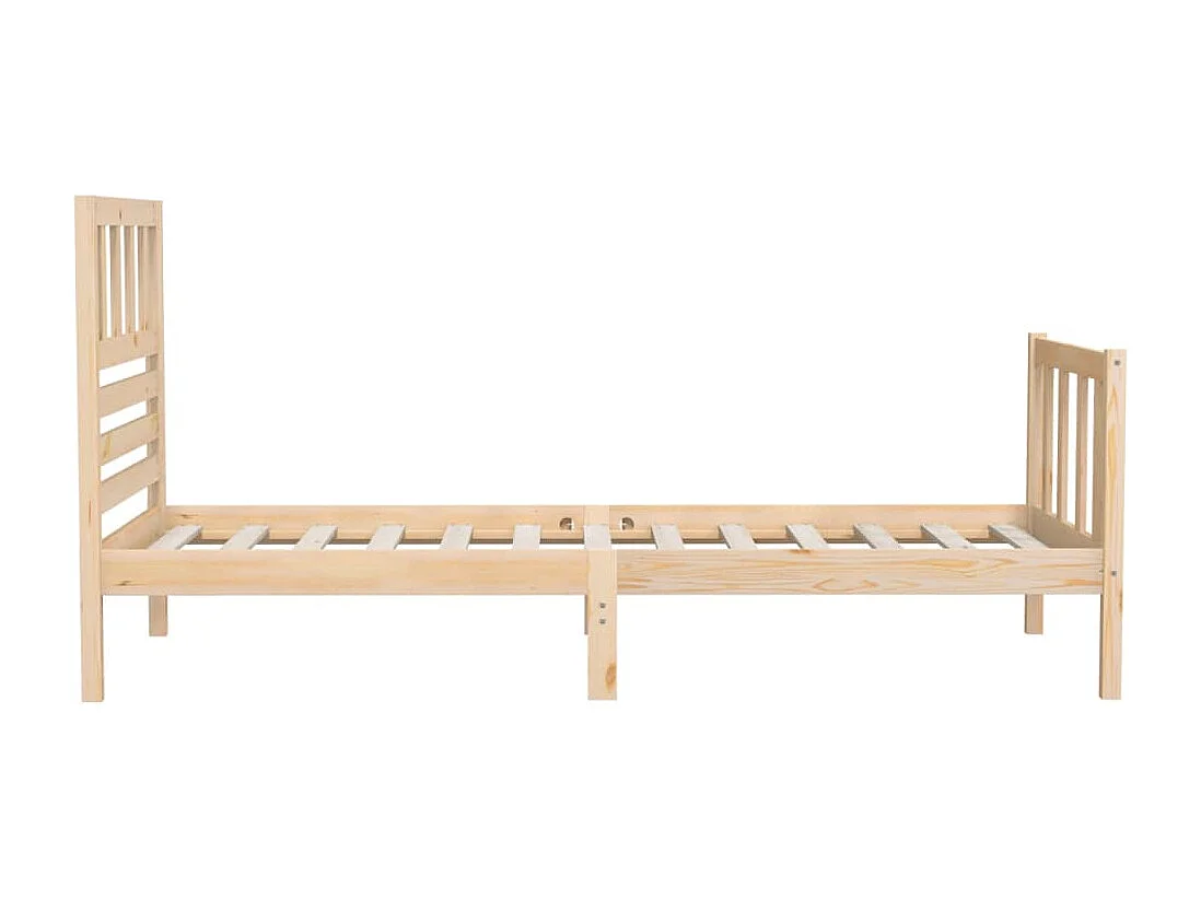 Bedframe massief hout 75x190 cm