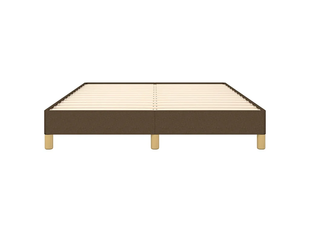Bedframe zonder matras stof donkerbruin 160x200 cm