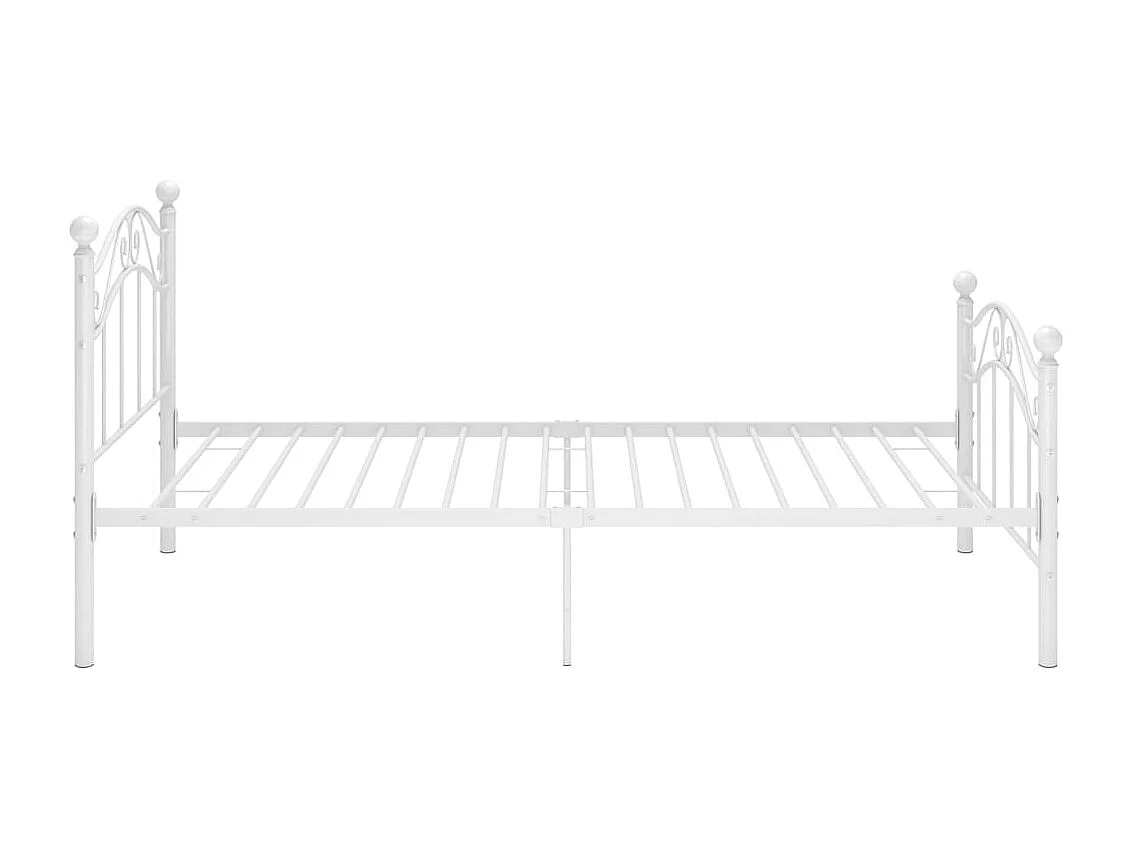 Bedframe metaal wit 100x200 cm
