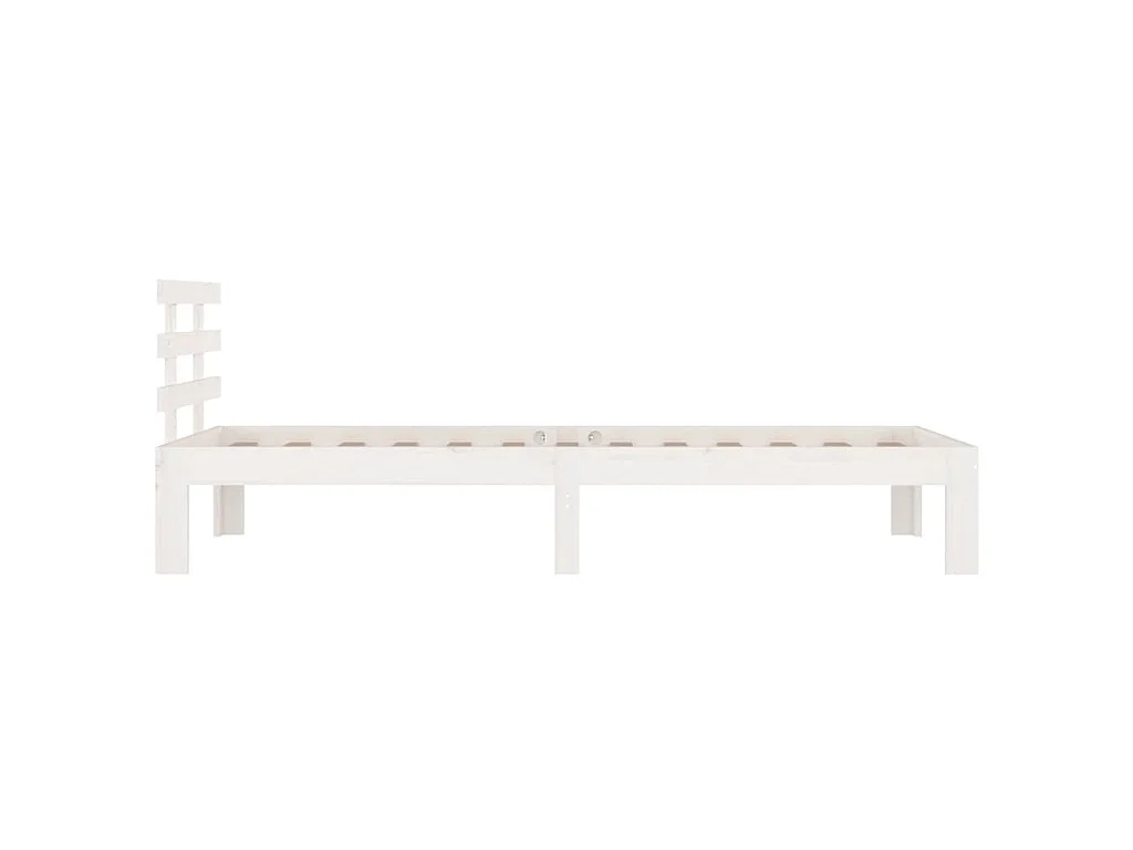 Cadre de lit sans matelas blanc 75x190 cm
