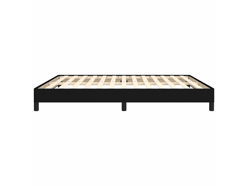 Bedframe zonder matras stof zwart 180x200 cm