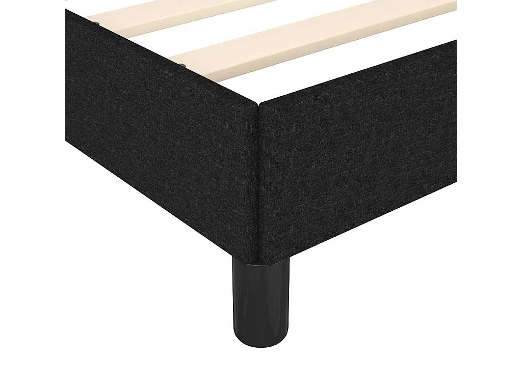 Bedframe zonder matras stof zwart 180x200 cm