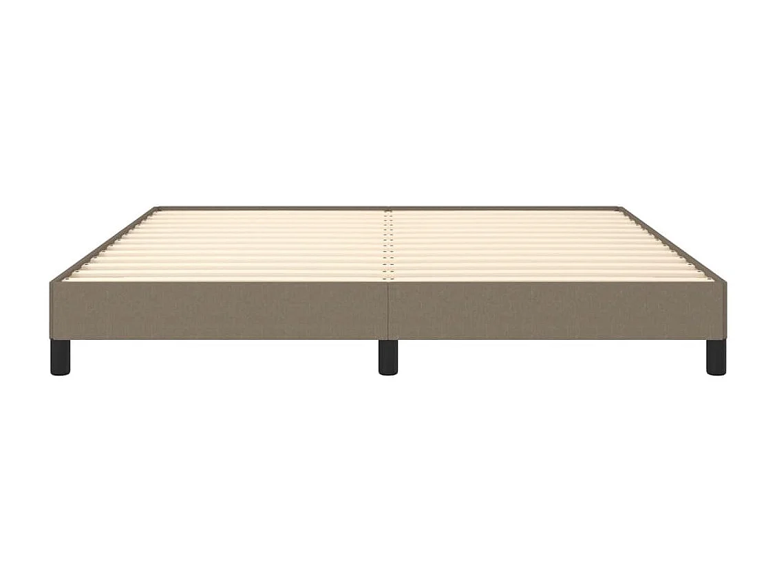 Bettgestell ohne Matratze Taupe 180x200 cm Stoff