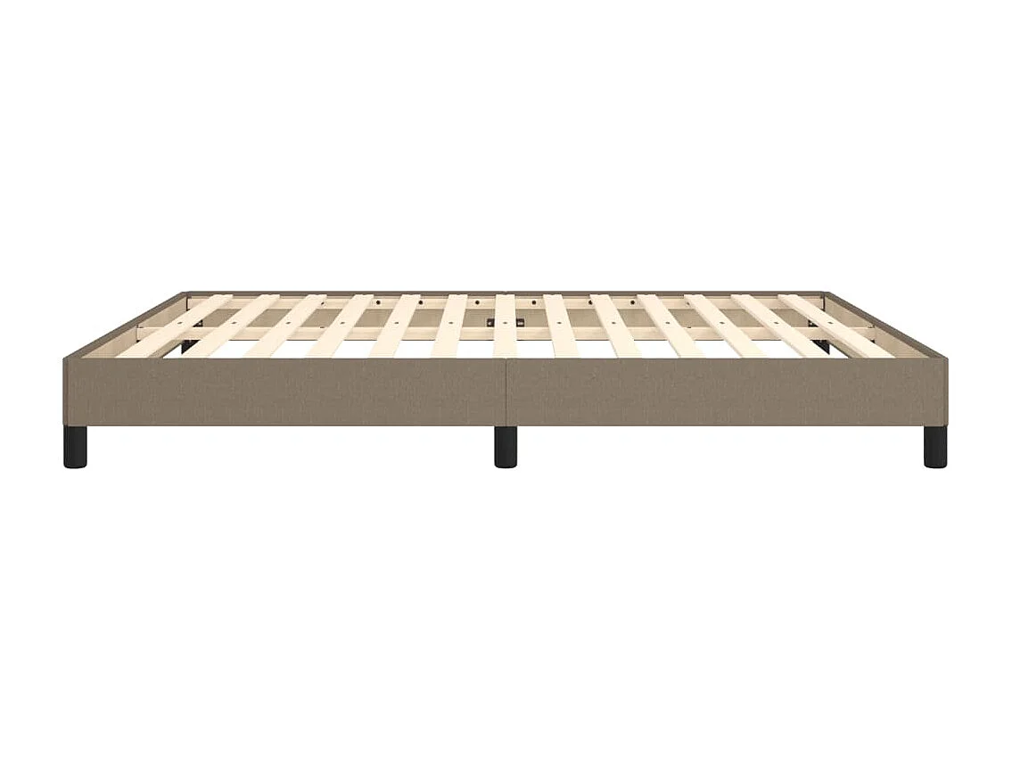 Cadre de lit sans matelas taupe 180x200 cm tissu