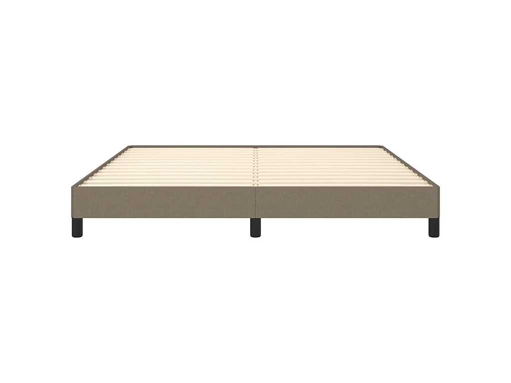 Cama sem colchão 180x200 cm tecido castanho-acinzentado