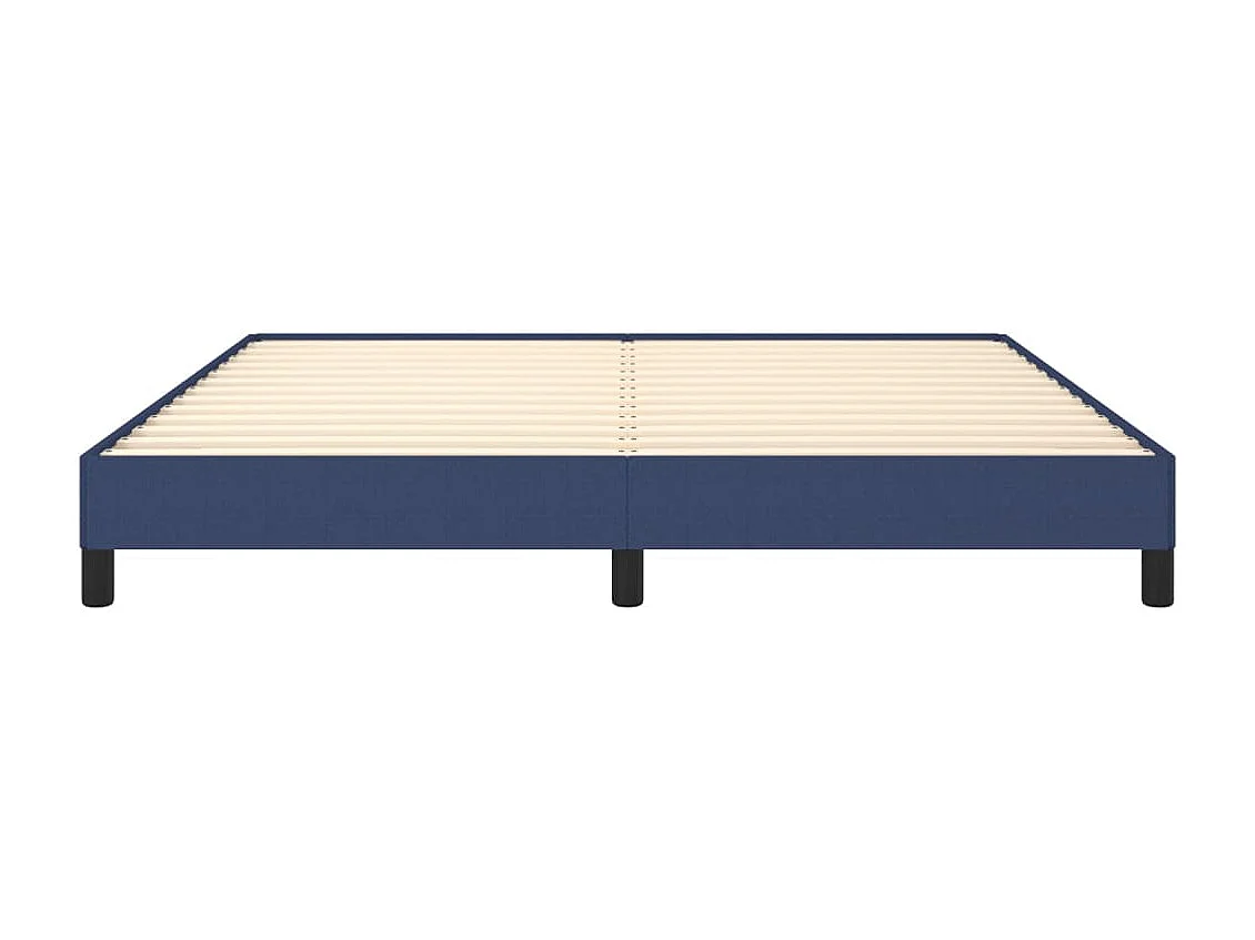 Bettgestell ohne Matratze Blau 160x200 cm Stoff